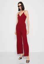 Anna Field kvinner jumpsuit mørkerød P266L882 - Bilde 4