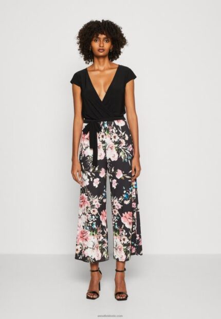 Anna Field kvinner jumpsuit svart/flerfarget P266L873