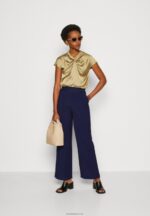 Anna Field kvinner khaki t-skjorte med trykk P266L285 - Bilde 2