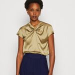 Anna Field kvinner khaki t-skjorte med trykk P266L285