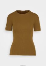 Anna Field kvinner khaki t-skjorte med trykk P266L368 - Bilde 5