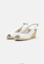 Anna Field kvinner kilesandaler hvite P266L1492 - Bilde 3