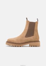 Anna Field kvinner klassiske ankelstøvletter i skinn beige P266L1946 - Bilde 2