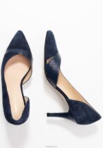 Anna Field kvinner klassiske skinnhæler mørkeblå P266L1755 - Bilde 4