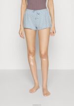 Anna Field kvinner kort 2-paks pyjamasbukse blå P266L1069 - Bilde 4