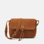 Anna Field kvinner lær over body bag cognac P266L2554