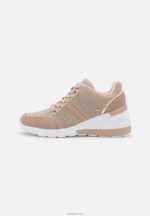 Anna Field kvinner lærmix joggesko beige P266L1215 - Bilde 2