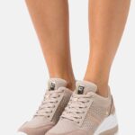 Anna Field kvinner lærmix joggesko beige P266L1215