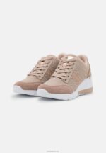 Anna Field kvinner lærmix joggesko beige P266L1215 - Bilde 3