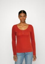 Anna Field kvinner langermet topp brun P266L563