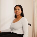 Anna Field kvinner langermet topp hvit P266L572