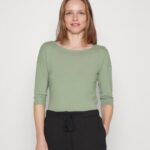 Anna Field kvinner langermet topp lysegrønn P266L532
