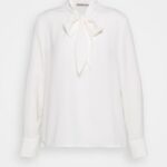 Anna Field kvinner langermet topp off-white P266L521