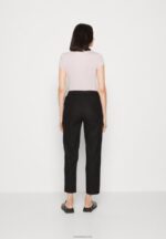 Anna Field kvinner lin mix bukse svart P266L611 - Bilde 3