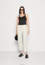 Anna Field kvinner lin mix bukser beige P266L604 - Bilde 2