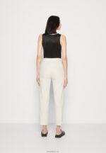 Anna Field kvinner lin mix bukser beige P266L604 - Bilde 3