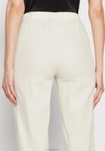 Anna Field kvinner lin mix bukser beige P266L604 - Bilde 6