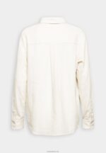 Anna Field kvinner lin-mix button down bluse button down bluse beige P266L680 - Bilde 6