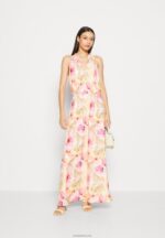 Anna Field kvinner maxi kjole hvit/rosa P266L223 - Bilde 2