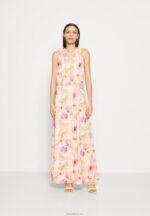 Anna Field kvinner maxi kjole hvit/rosa P266L223