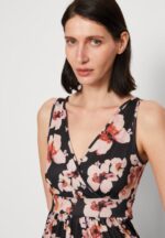Anna Field kvinner maxi kjole svart/rosa/flerfarget P266L141 - Bilde 6