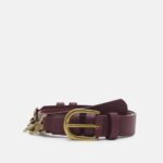Anna Field kvinner midjebelte bordeaux P266L2775