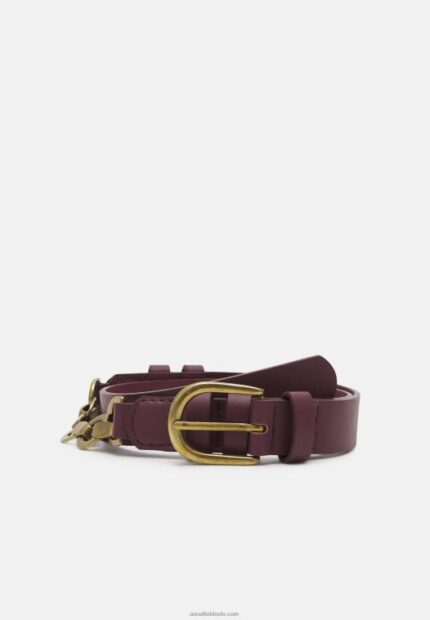 Anna Field kvinner midjebelte bordeaux P266L2775