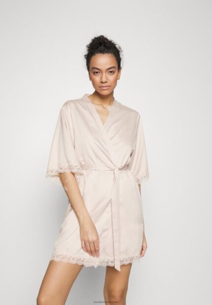 Anna Field kvinner morgenkåpe off-white P266L1078