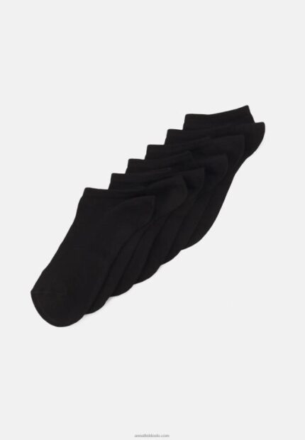 Anna Field kvinner myke sneaker sokker 6-pak sokker sorte P266L1128