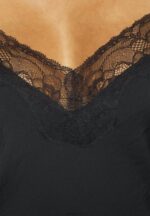 Anna Field kvinner nattkjole i hamret sateng svart P266L1050 - Bilde 4