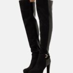 Anna Field kvinner over-the-kne boots svarte P266L2242