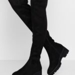 Anna Field kvinner over-the-kne boots svarte P266L2244