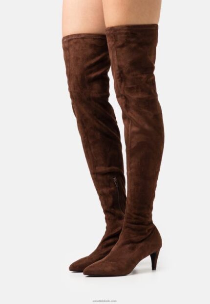 Anna Field kvinner over-the-knee støvler brune P266L2234