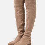 Anna Field kvinner over-the-knee støvletter beige P266L2237