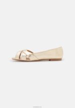 Anna Field kvinner peeptoe ballet pumps gull P266L2103 - Bilde 2