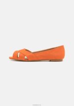 Anna Field kvinner peeptoe ballett pumps oransje P266L2153 - Bilde 2