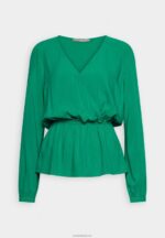Anna Field kvinner peplum bluse grønn P266L692 - Bilde 4