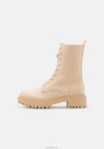 Anna Field kvinner plattform ankelstøvletter beige P266L2023 - Bilde 2