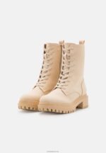 Anna Field kvinner plattform ankelstøvletter beige P266L2023 - Bilde 3