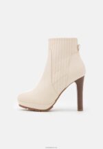 Anna Field kvinner plattform ankelstøvletter offwhite P266L2058 - Bilde 2