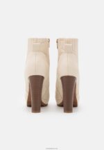Anna Field kvinner plattform ankelstøvletter offwhite P266L2058 - Bilde 4