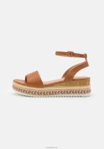 Anna Field kvinner plattformsandaler cognac P266L1474 - Bilde 2