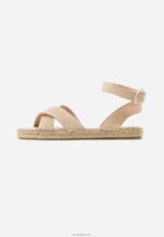Anna Field kvinner plattformsandaler i skinn beige P266L1576 - Bilde 2