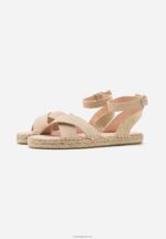 Anna Field kvinner plattformsandaler i skinn beige P266L1576 - Bilde 3