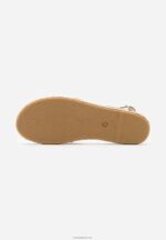 Anna Field kvinner plattformsandaler i skinn beige P266L1576 - Bilde 5