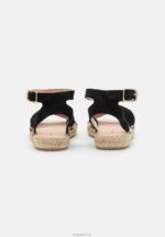 Anna Field kvinner plattformsandaler i skinn svart P266L1579 - Bilde 4
