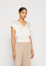 Anna Field kvinner print t-skjorte lys rosa P266L237