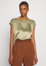 Anna Field kvinner print t-skjorte martini oliven P266L256
