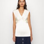 Anna Field kvinner print t-skjorte off-white P266L311