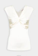 Anna Field kvinner print t-skjorte off-white P266L311 - Bilde 4